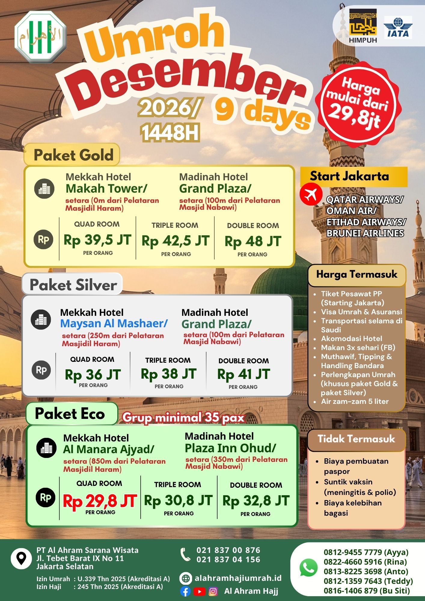 Umrah Akhir Tahun 2026